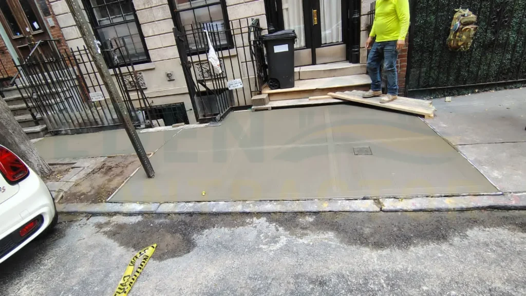 Sidewalk Repair at 8 Bedford Street in Manhattan