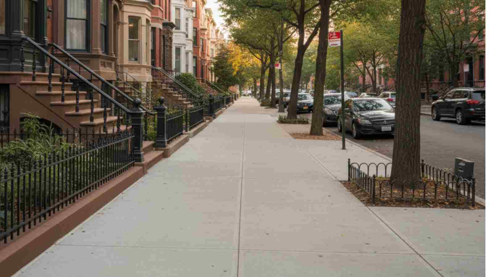VERY WELL REPAIRED Sidewalk in NYC