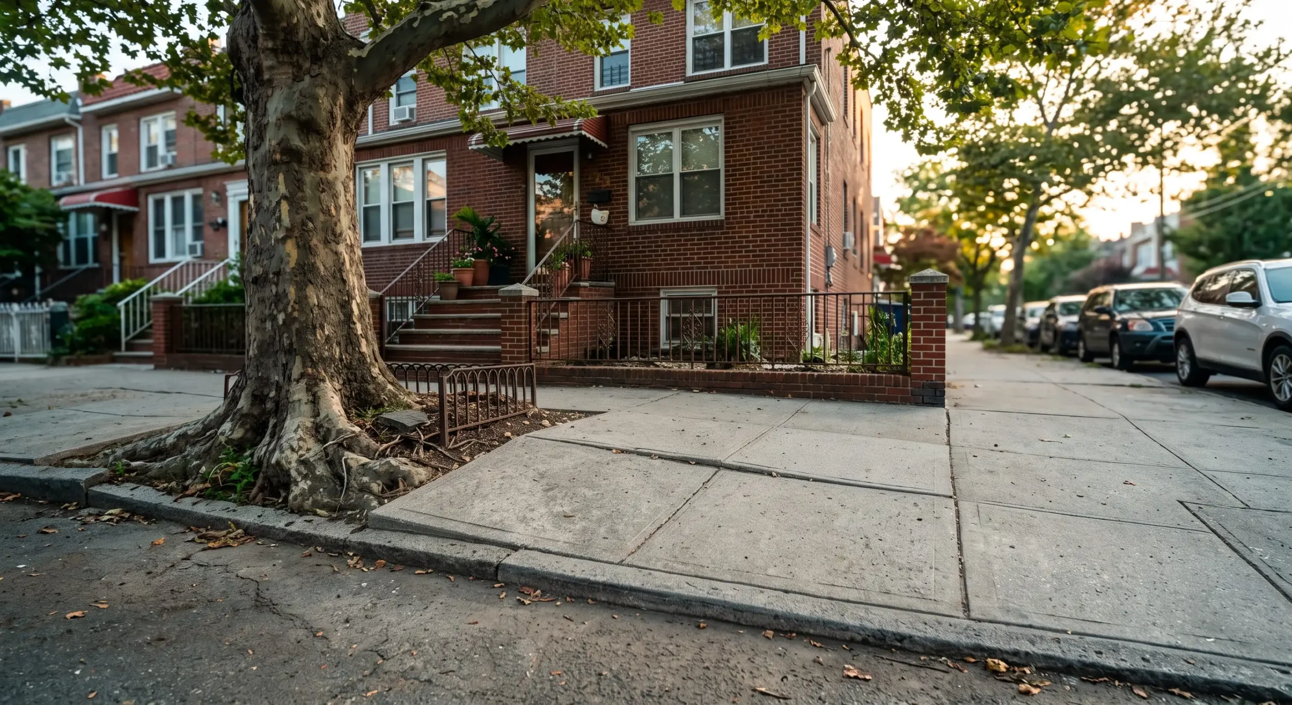 tree root damaged sidewalk